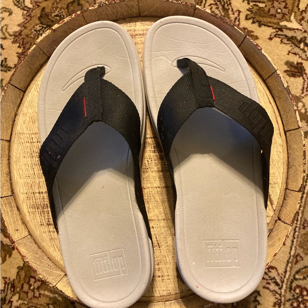 Fitflop Black Slide Sandals